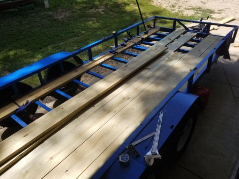 2004 Land Rover Land Rover - It took 10 2x10x16s (and a 2x10x10) to deck it. I'm staggering the cuts, and ripping one of the center boards that I expect to last longer…