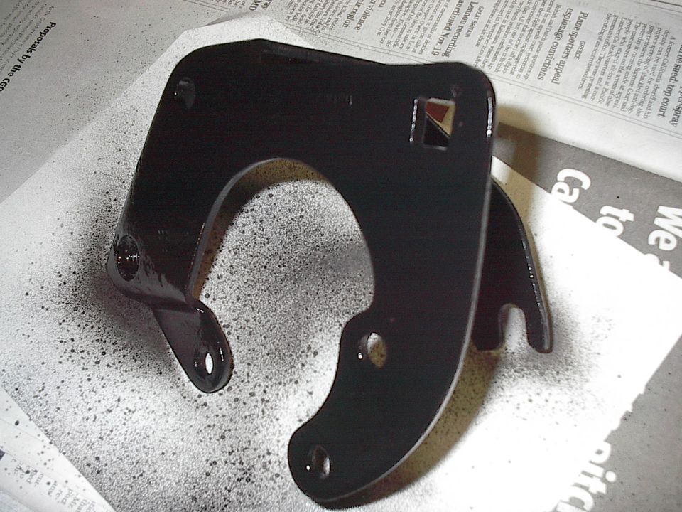 78 van bracket from yard, used questionable pump for core on rebuilt.  Keep bolts, spacer, lid,etc