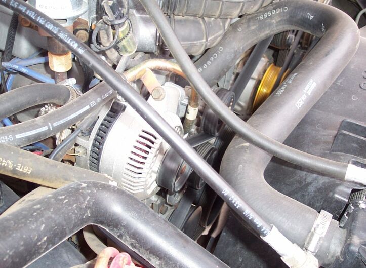 In '93 Team TFI decided to add an extra idler to the serpentine belt routing.