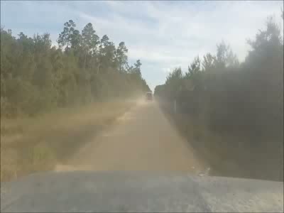 1996 Ford Bronco - got bored going down the dirt roads that were several miles long. were already doing 45mph