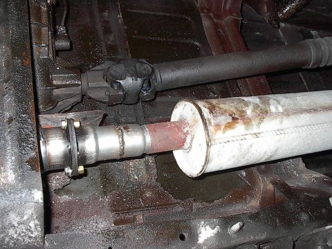 1986 Ford Bronco - Where we left off, broke with new Y-pipe and 3" cat using stock 2 1/4" muffler and tailpipe