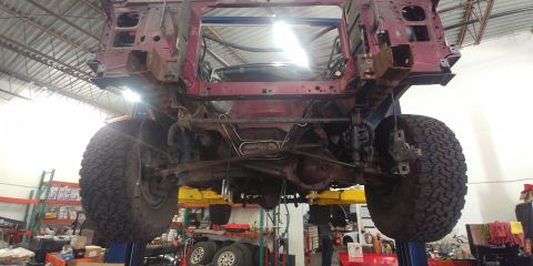 1996 Ford Bronco - 20191028 - Not every day I get to see the Bronco this barren, especially underneath. A lot cleaner than I expected as far as rust goes. The…