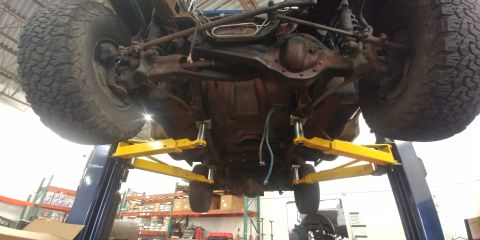 1996 Ford Bronco - 20191028 - Not every day I get to see the Bronco this barren, especially underneath. A lot cleaner than I expected as far as rust goes. The…