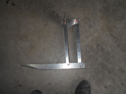 1992 Ford Bronco - Metal measuring tool with markings 'LOT 107' and '232'.