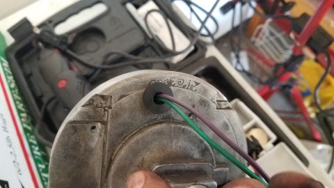 1985 Ford Bronco - This is a close-up of a part with wires, not a 1985 Ford Bronco.