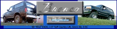 1995 Ford Bronco - Link bar for the web