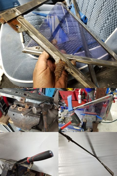 1974 Ford Bronco - The driver's vent window pivot bolt has always been broken, so I pulled the door apart and disassembled the frame. The L-bolt's spring is r…