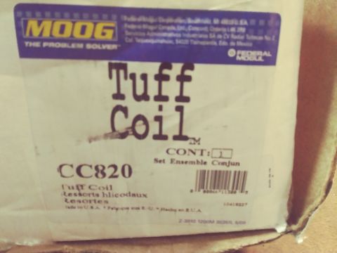 1996 Ford Bronco - Packaging for MOOG Tuff Coil CC820, a suspension part.