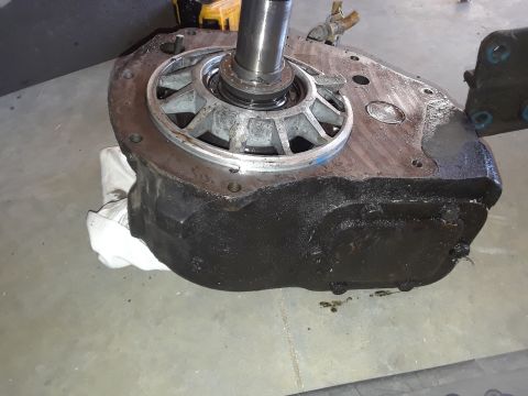 1994 Ford Bronco - A close-up view of a heavy-duty automotive transmission part, showing its metallic components and housing.