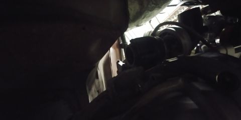 1996 Ford Bronco - 20191219 - Everything fit well, even with the rear/bottom dump exhaust manifold... except the outlet is 3 inches and there isn't 3 inches o…