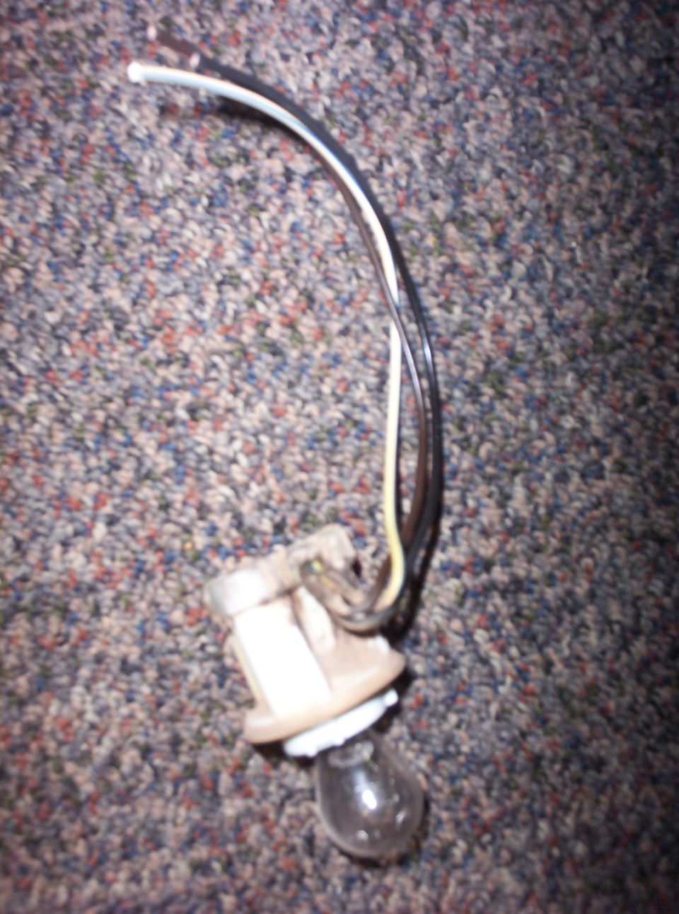 turn signal bulb socket with wires