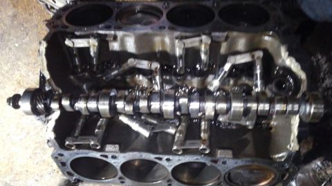 1996 Ford Bronco - despite the damage at the timing chain and such, the cam was almost flawless other than a mark on one lobe