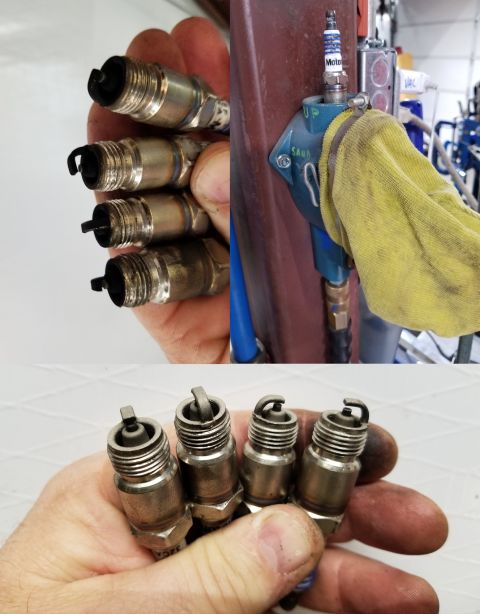 1993 Ford F-250 - The new plugs got a thick layer of soot just from what was in the combustion chambers while I ran the engine for less than an hour to make…