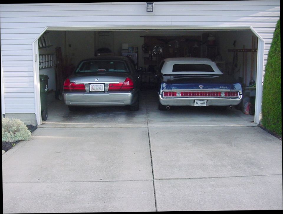 Both Marquise in the garage!