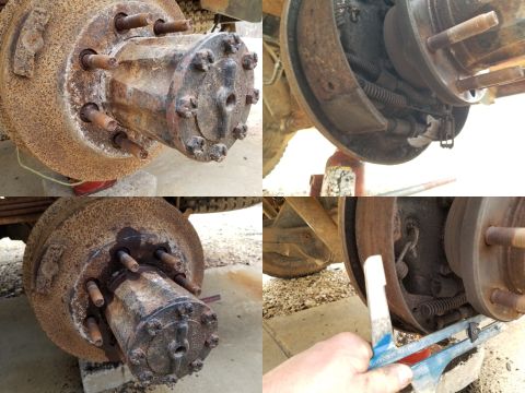 1997 Ford F-250 - I knew there was a problem in this drum, because the e-brake cable wouldn't retract. And I wasn't really surprised when I had to use a sled…