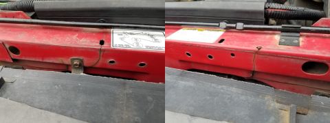 1997 Ford F-250 - I don't see a reason for these cracks, but I think I can weld them up.