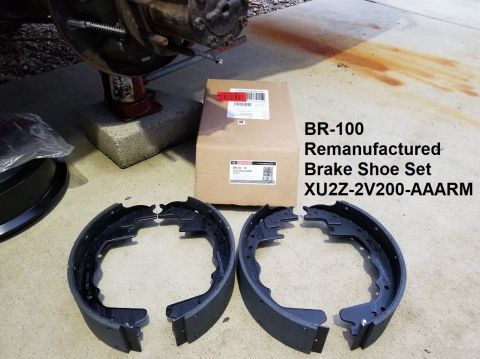 1997 Ford F-250 - This truck uses BR100 12x3" shoes, which are location-specific (each shoe is unique). I found it easiest to grease & hang the front one; th…