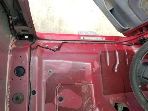 1997 Ford F-250 - After hosing everything down but the dash (because it's shattered, so I'll replace it later), I soaped the interior (Dawn & PurplePower), s…