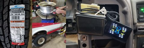 1997 Ford F-250 - The 12-year-old tires didn't even survive being removed - they all lost chunks from their beads. All the mating surfaces of the rims were w…