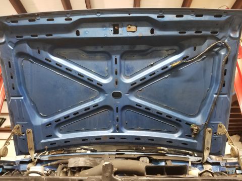 1989 Ford Bronco - Hood Typical dry-rot of cowl seal.