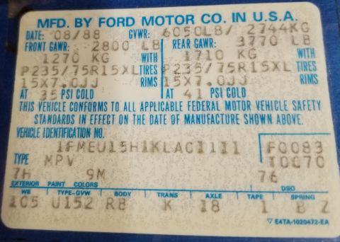1989 Ford Bronco - VC label [url=https://www.supermotors.net/registry/media/72354] https://www.supermotors.net/getfile/72354/thumbnail/doorsticker.jpg Build d…