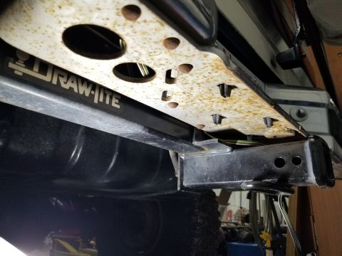 1989 Ford Bronco - This is probably the best receiver because it tucks so high against the bumper, and it seems to be installed correctly.