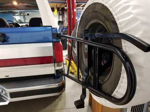 1989 Ford Bronco - The spare tire is 12 years old, and undersized. The other 4 (35x12.50R15) are 7 years old.