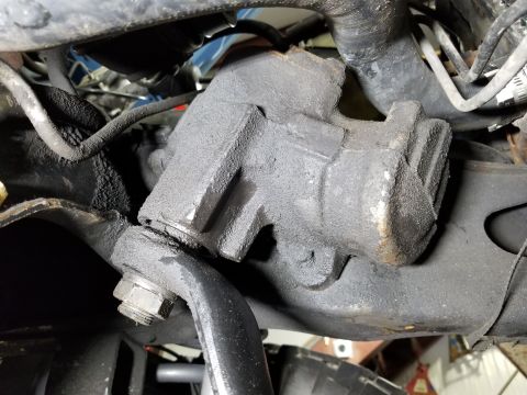 1989 Ford Bronco - After tightening the pitman arm, it was apparent that the box has a lot of slop. Probably 75% of the steering slop is in the box. Probably…