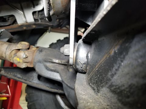1989 Ford Bronco - The Right axle pivot bushing is damaged & loose. The bolt is visibly off-center of the bushing. The Left one isn't as easy to inspect, so i…
