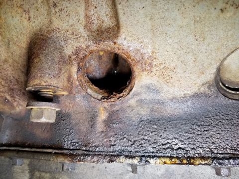 1996 Ford Bronco - Rust scale, after washing sediment out