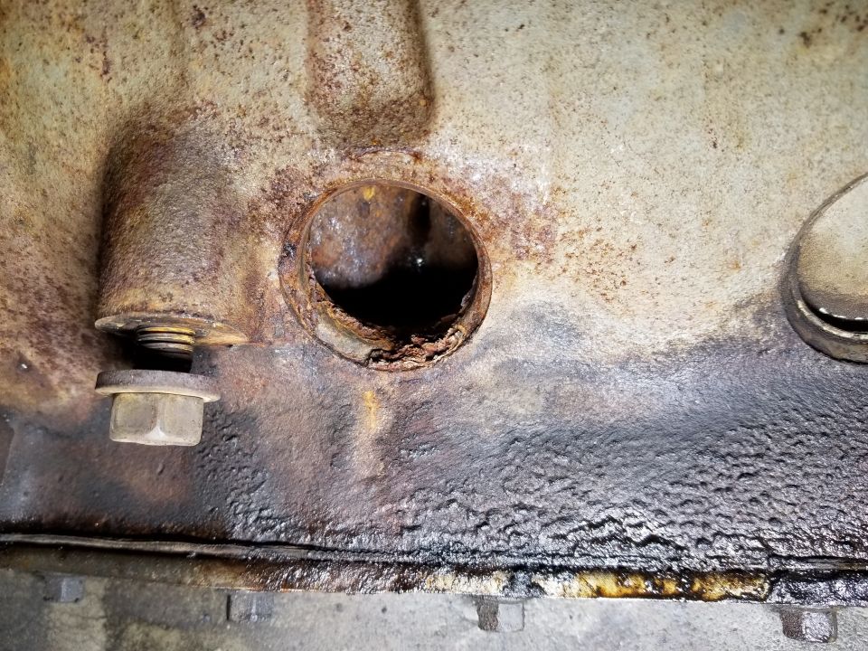 Rust scale, after washing sediment out