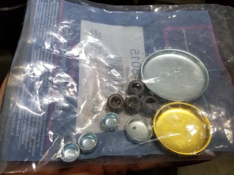 1996 Ford Bronco - Remaining plugs from kit. Small & tiny plugs don't appear to apply to this engine, which has 5 threaded plugs (none leaking).