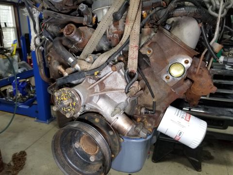 1996 Ford Bronco - All the coolant nipples (and the throttle body) were crusty, so I had to polish them with a cup brush. Then I sprayed each one with Copper…