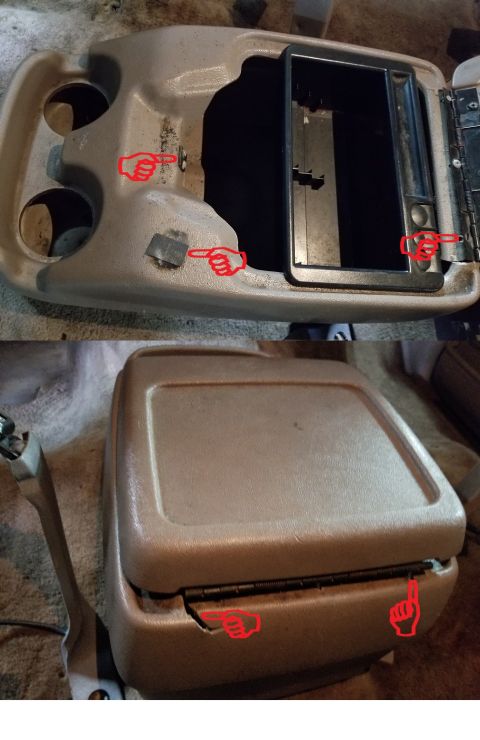 1996 Ford Bronco - Floor console is trashed