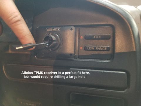 1996 Ford Bronco - Possible location for TPMS receiver https://www.amazon.com/dp/B077D3PR6Z