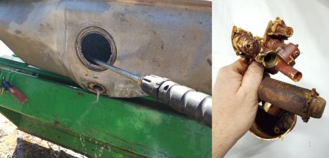 1993 Ford F-250 - The front tank was nasty, but not very rusty, so I pressure-washed it a few times. The FDM, pump, & sender were not salvageable. I took a c…