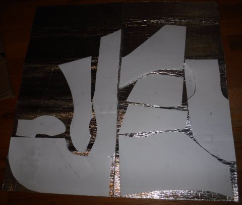 1992 Ford Bronco - Intake snorkel heat wrap template.