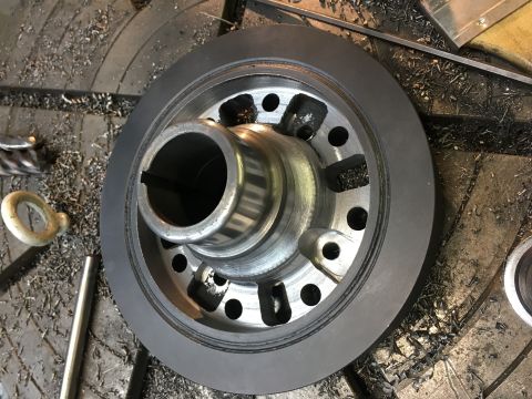 1979 Ford Bronco - Machined the counter weight out so it will need to be checked an a balance machine.