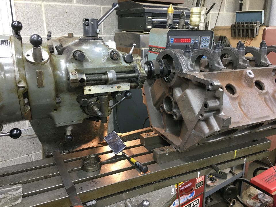 New short block is going to use a one piece main seal so the block has to be updated to accept.