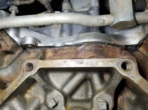 1989 Ford Bronco - I trimmed the overhanging silicone from the back of the valley.