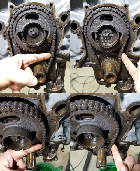 1989 Ford Bronco - This is 8 degrees of slack. I assume this is why someone thought the distributor rotor needed a paper shim. The dowel sleeve that stayed in…