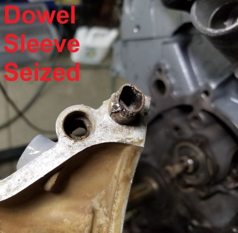 1989 Ford Bronco - The only supplier for a replacement dowel I've found so far is: https://lmr.com/item/388192SK/1979-95-Mustang-Timing-Cover-Dowels But I mig…