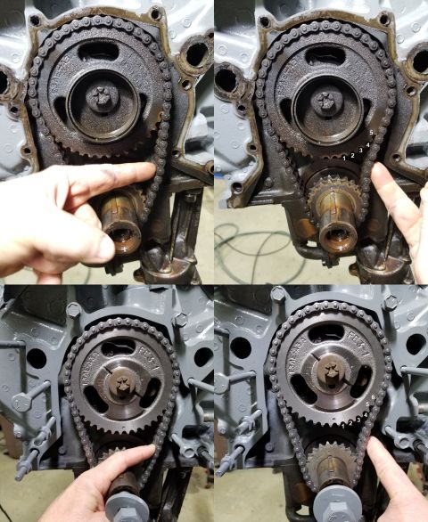 1989 Ford Bronco - The gears are in exactly the same position, with all the slack on the driver's side, so the additional tooth showing with the new gears mea…