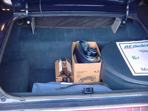 1969 Mercury Marquis - For such a big car, and trunk, there isn't as much room as you might think, because of the convertible top and full size spare tire.