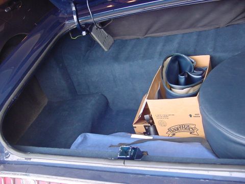 1969 Mercury Marquis - There is still room though. The two folding chairs are already in there, and spare parts too. The box holds the top boot.