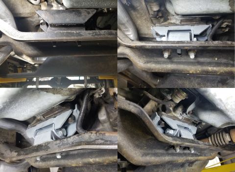 1989 Ford Bronco - I had a lot of trouble making the bellhousing mate up to the block, until I found out why. Someone turned the transmission mount backward.…