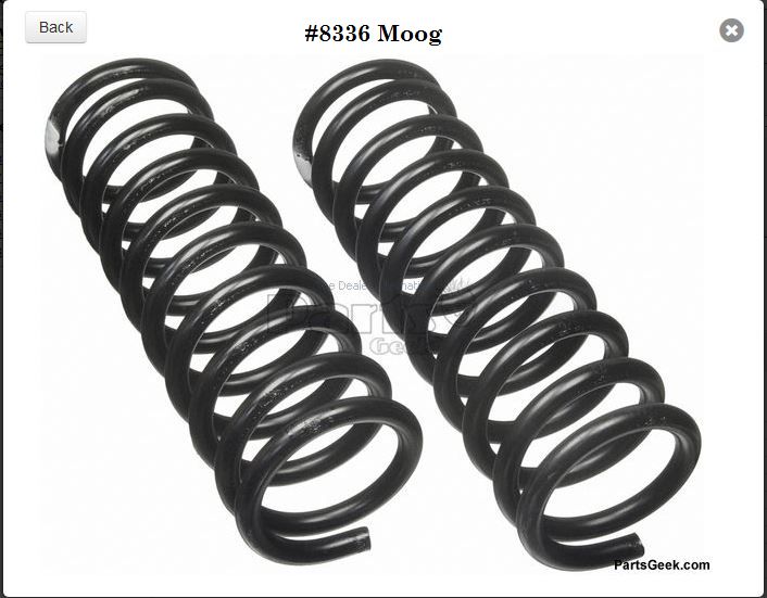 Moog Front heavy duty springs