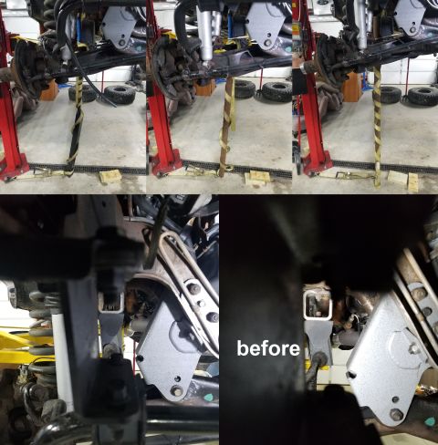 1989 Ford Bronco - I spent a lot more time than I expected because it took 3 tries to get the setup right. But the frame is tweaked back where it belongs now.…