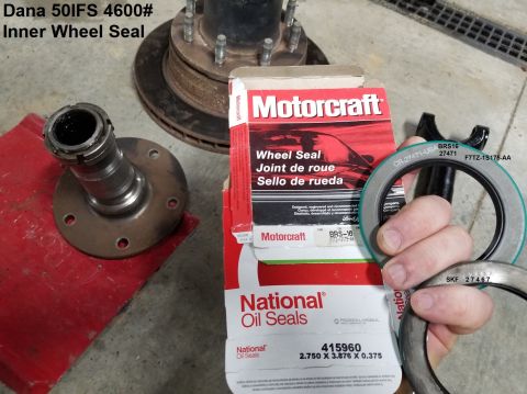 1997 Ford F-250 - Equivalents for inner wheel seal IF THE IMAGE IS TOO SMALL, click it. Motorcraft BRS16 National 415960 SKF 27467