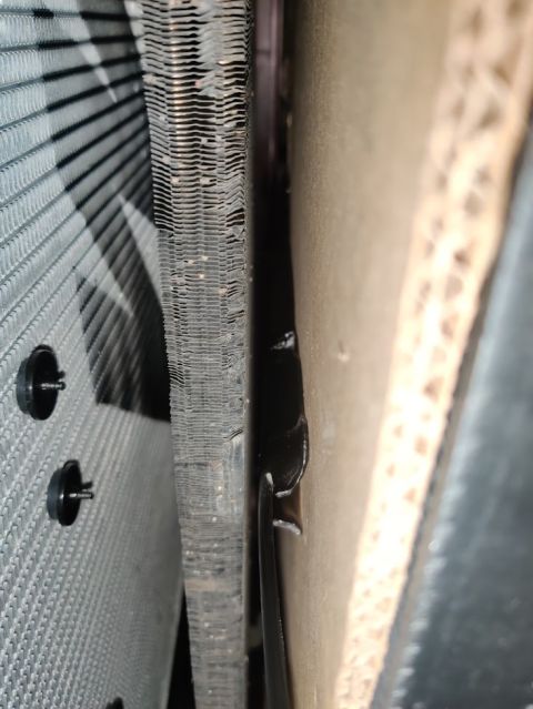 1996 Ford Bronco - 20200403 - Because the diesel core support is deeper to fit the larger radiator, the hood latch support beam was too short and needed to be…